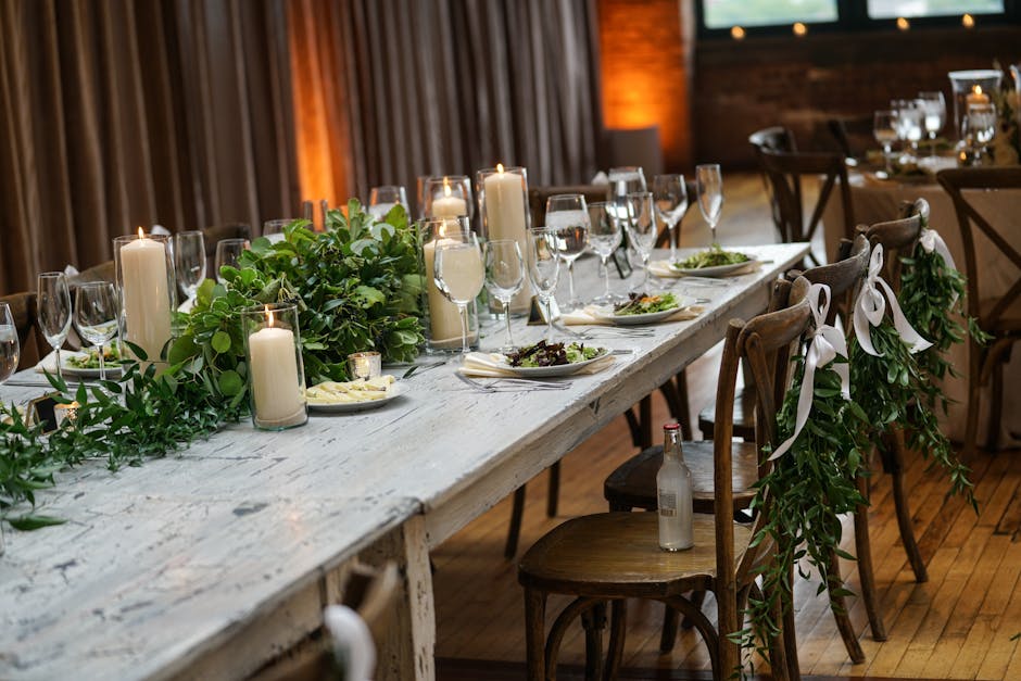 green tablescape